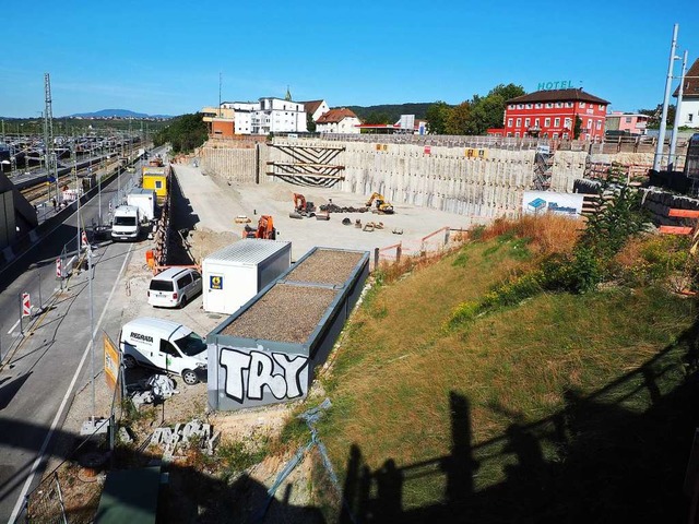 Diese Bild von der Baustelle entstand Mitte September.  | Foto: Herbert Frey