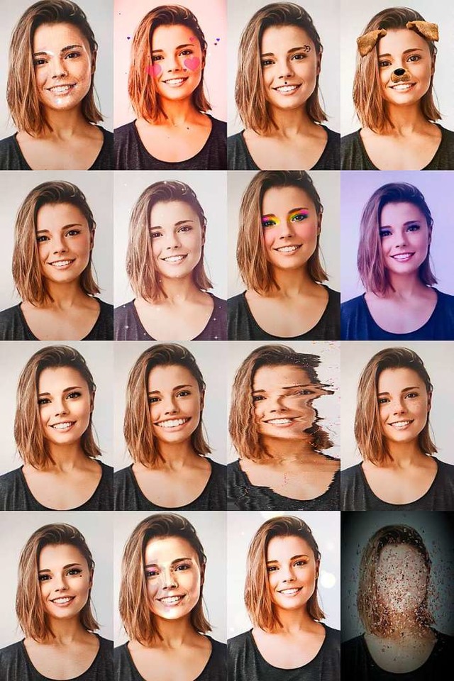 Kurios und knstlerisch: Mit Facefilte...os und Bilder ihres Gesicht verndern.  | Foto: Cookie Studio (Adobe Stock)