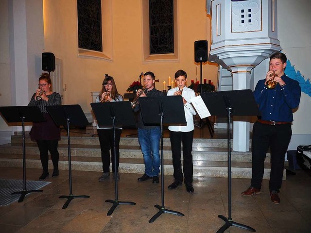 Die Jugendmusikschule Bad Sckingen be...kalischem Knnen bei ihren Auftritten.  | Foto: Hans Christof Wagner