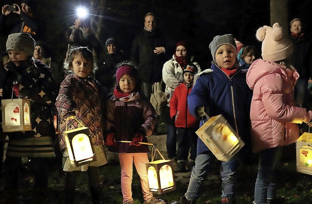 <BZ-FotoAnlauf>Kindergarten:</BZ-FotoAnlauf> Die Kinder beim Sternenlauf   | Foto: Philipp Senft