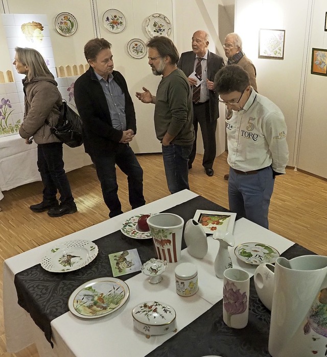 Gro war das Interesse der ffentlichk...gstag der Ausstellung im Bildungshaus.  | Foto: Jutta Geiger