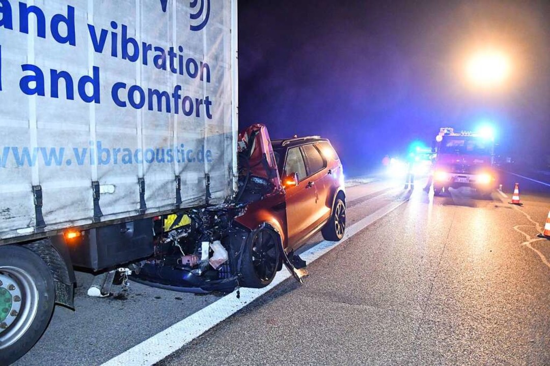 Das Fahrzeugwrack nach dem Unfall  | Foto: Wolfgang Knstle