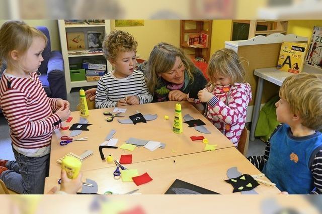 Freiburger Kita Immergrn mit dem bundesweiten Gtesiegel Buchkindergarten ausgezeichnet