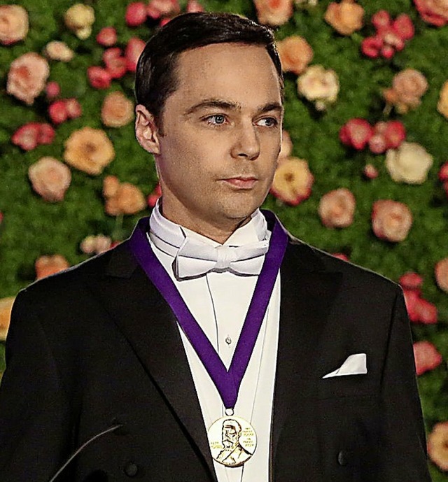Sheldon (Jim Parsons) wird geehrt.  | Foto: Michael Yarish (dpa)