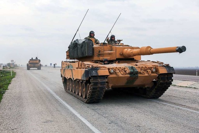 Ein trkischer Leopard-Panzer (2018)  | Foto: - (dpa)