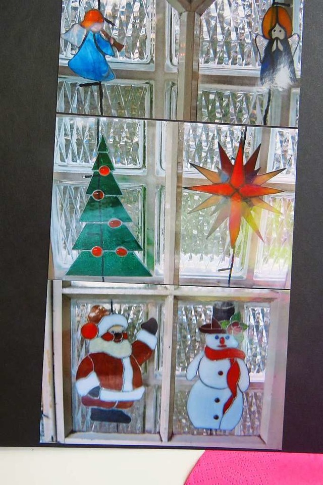 Oft  erfahren die Adventsfenster von F...rgen Schenkel kunstvolle Bereicherung.  | Foto: Claudia Gempp