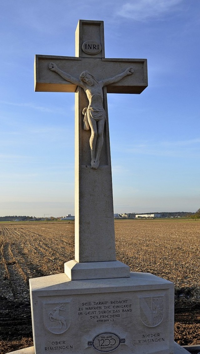Das Kreuz wurde von dem Breisacher Steinmetz Andreas Klein geschaffen.  | Foto: Hans-Jochen Voigt