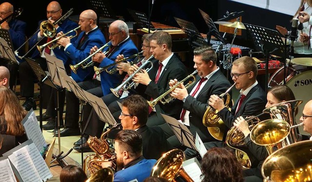 Die Stadtmusik glnzte bei ihrem Jahreskonzert im Brgersaal.  | Foto: Roswitha Frey