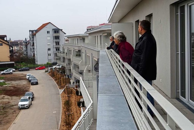 Der Blick vom Balkon in der obersten E...achte bei den Besuchern viel Eindruck.  | Foto: Yvonne Siemann