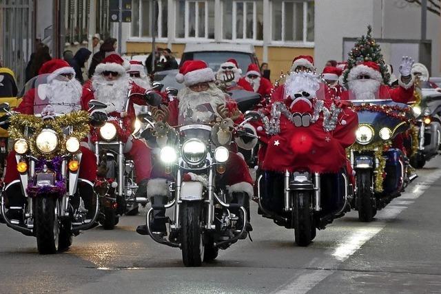 Wo Weihnachtsdeko auf Harleys trifft