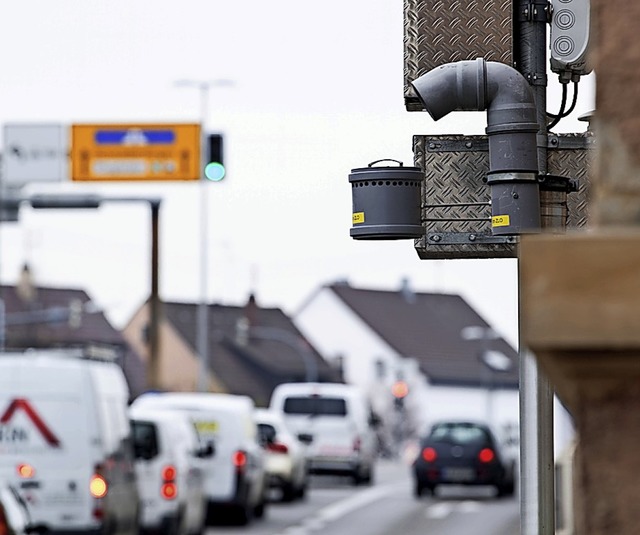 Sensoren einer Luftmessstation in Ludwigsburg  | Foto: Marijan Murat (dpa)