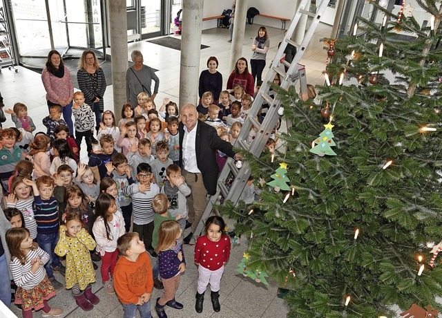 ber 60 Kinder aus fnf stdtischen  T...soviel Kreativitt der Vorschulkinder.  | Foto: Dieter Erggelet