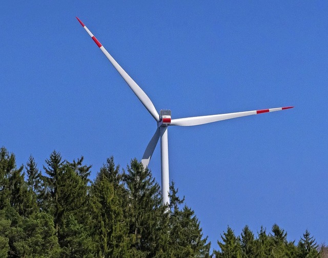 Die Planungen fr den Windpark in Bru...noch den Bau von vier Windrdern vor.   | Foto:  Rolf Wetzel