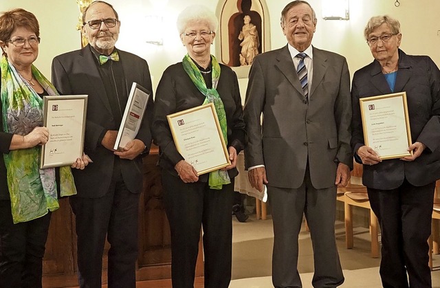 Hedi Behringer, Ernst Behringer, Chris...rald Mrkt, Lore Imgraben (von links)   | Foto: Jutta Geiger