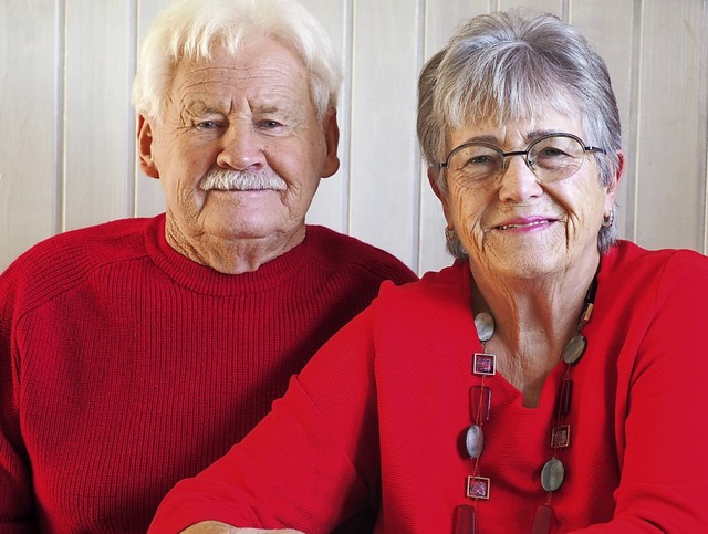 Seit 60 Jahren ein Ehepaar: Inge und Lothar Jerzembeck   | Foto: Herbert Frey