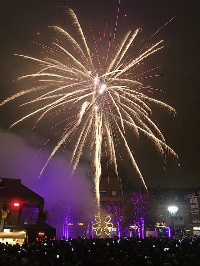 Ausgeballert? Das Chrysanthema-Feuerwerk   | Foto: Wolfgang Knstle