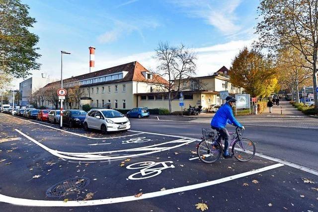 Radvorrangroute FR2 um 800 Meter bis zum Gterbahnhof verlngert