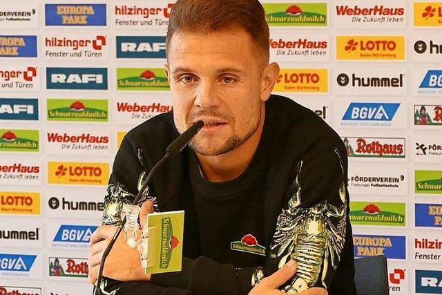 Zisch-Pressekonferenz mit Amir Abrashi vom SC Freiburg