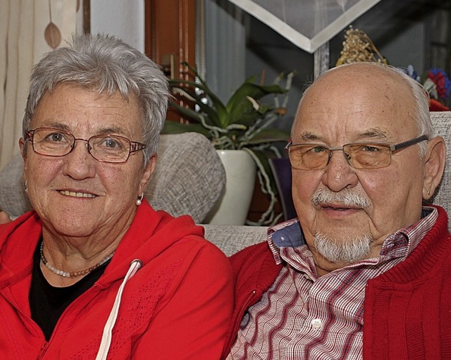 50 Jahre verheiratet: Roswitha und Rudolf Hensler.   | Foto: Gert Brichta