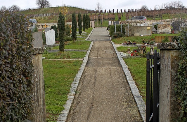 Auch der untere Teil des Friedhofswegs soll breiter werden.  | Foto: Reinhard Cremer