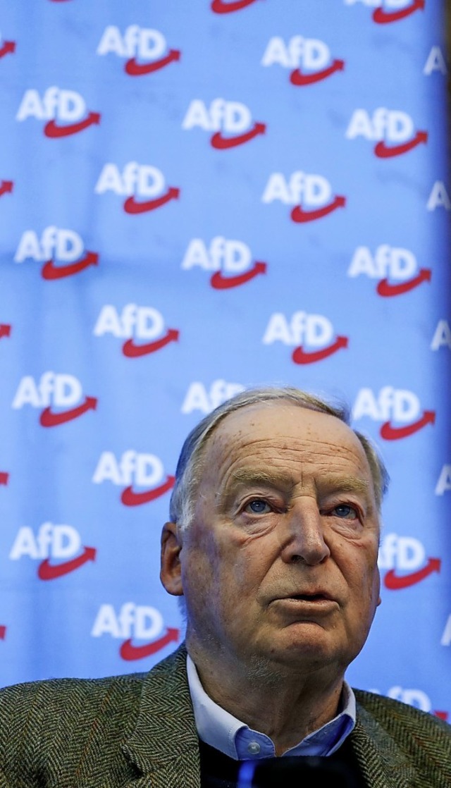 Alexander Gauland tritt aller Voraussi...n in der Partei als Integrationsfigur.  | Foto: ODD ANDERSEN (AFP)