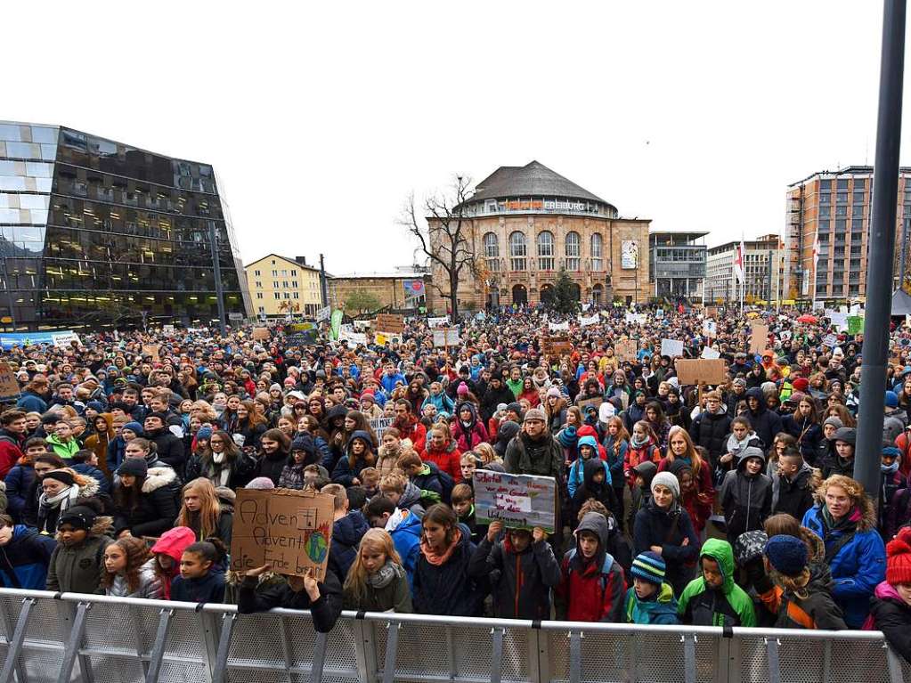 Fridays for Future in Freiburg: zum sechsten Mal wird im groen Stil in Freiburg demonstriert.