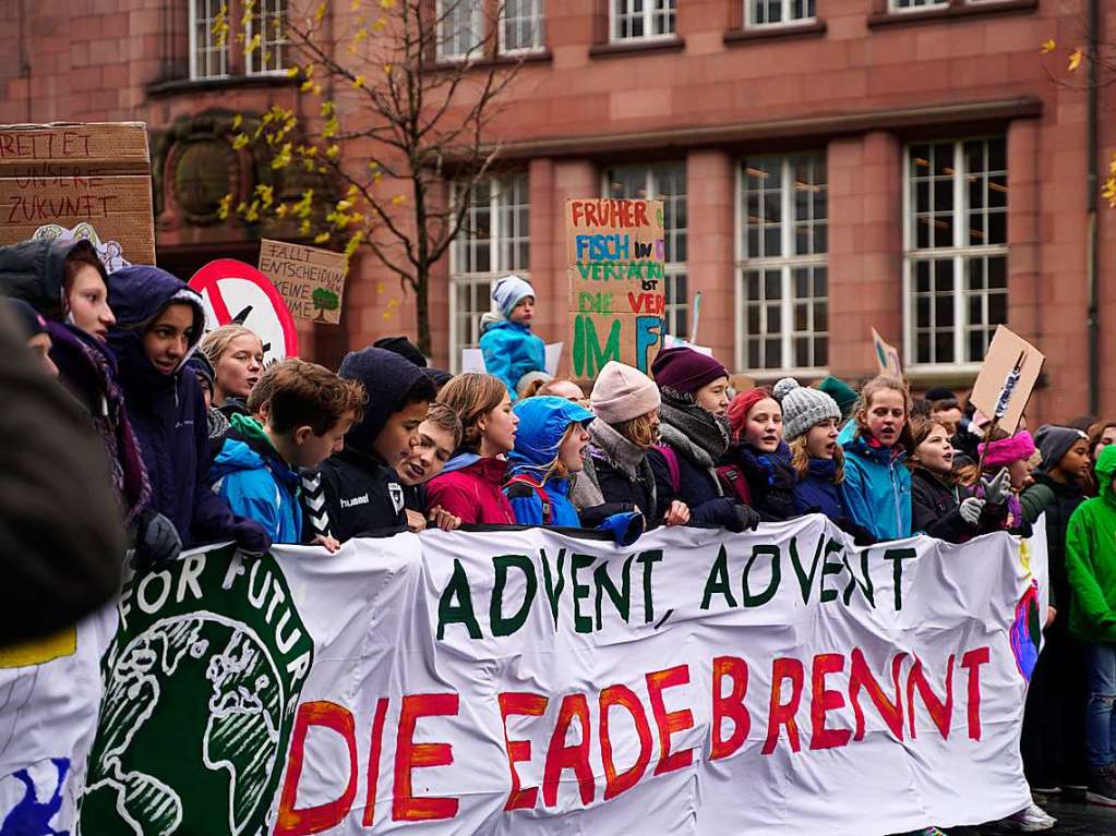 Fridays for Future in Freiburg: zum sechsten Mal wird im groen Stil in Freiburg demonstriert.