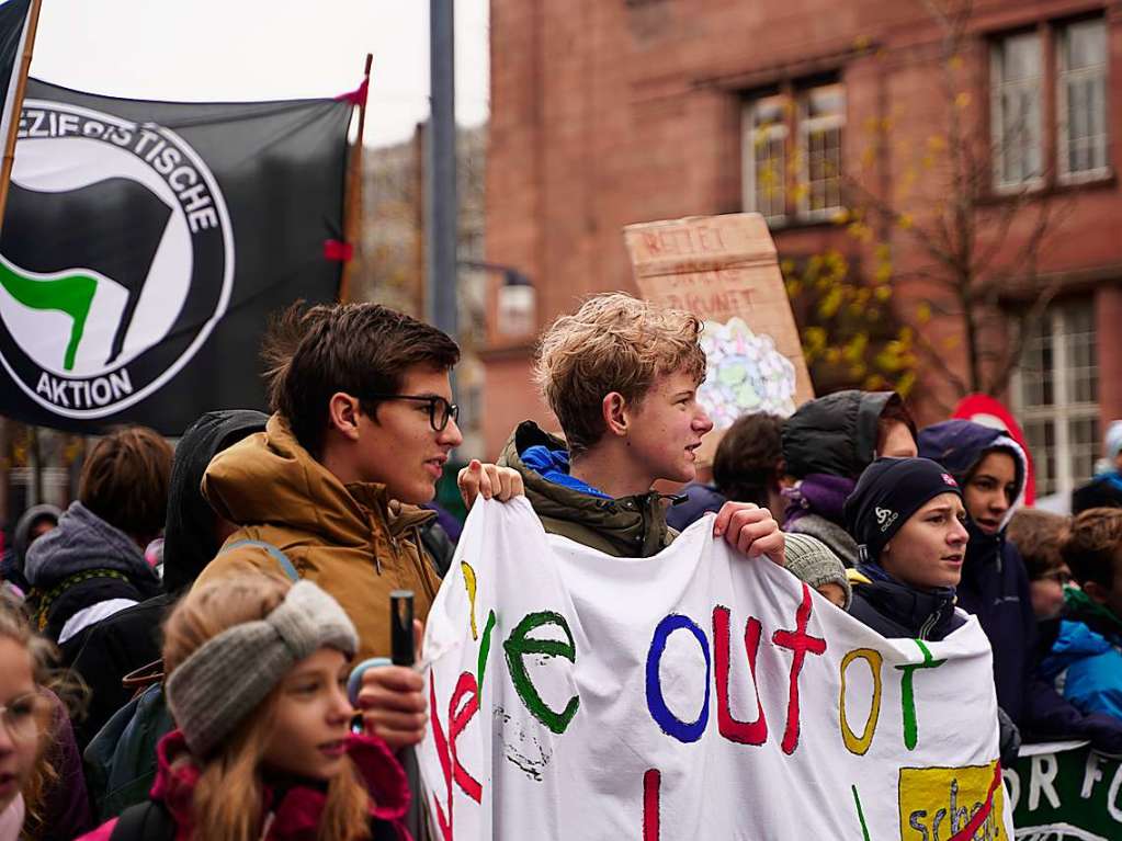 Fridays for Future in Freiburg: zum sechsten Mal wird im groen Stil in Freiburg demonstriert.