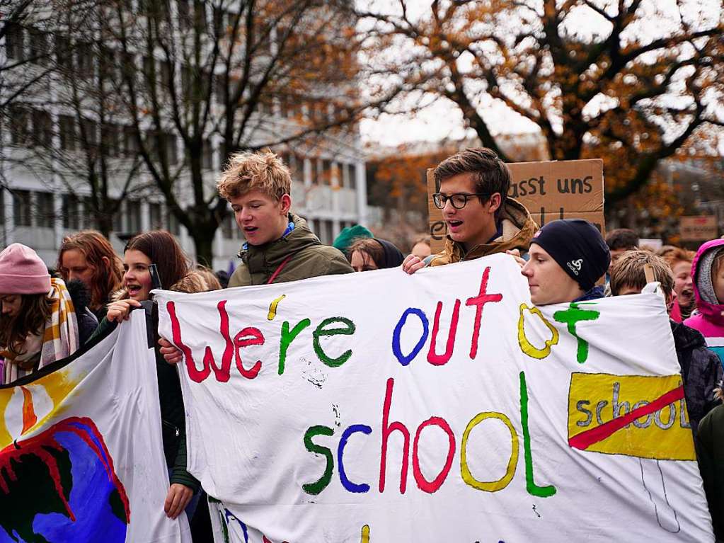 Fridays for Future in Freiburg: zum sechsten Mal wird im groen Stil in Freiburg demonstriert.