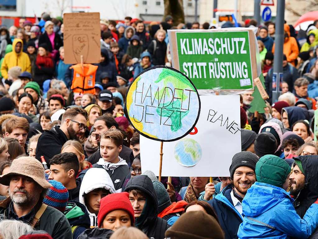 Fridays for Future in Freiburg: zum sechsten Mal wird im groen Stil in Freiburg demonstriert.