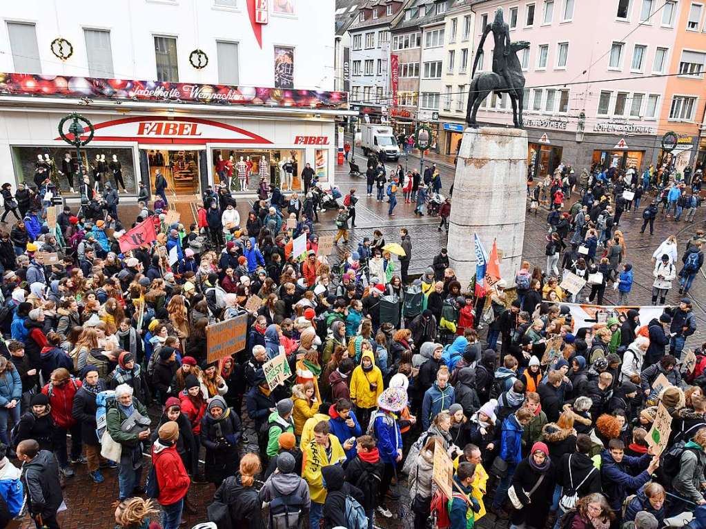 Fridays for Future in Freiburg: zum sechsten Mal wird im groen Stil in Freiburg demonstriert.