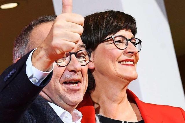 Das sagen prominente SPD-Politiker aus der Region zur neuen Partei-Doppelspitze