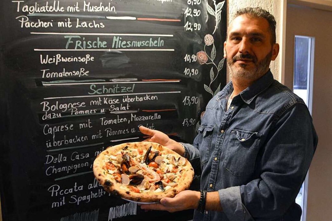 In der Pizzeria Da Carmelo beim TC Rheinfelden gibt es Essen wie bei