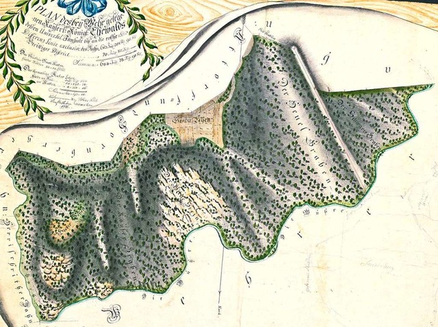 Der Plan von 1776 beinhaltet  den Staa...Gemarkungen Herrischried und Hornberg.  | Foto: Richard Kaiser