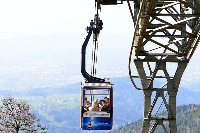 Die  Freiburger Schauinslandbahn ist e...nzjhrig in Betrieb sind (Archivbild).  | Foto: Rita Eggstein