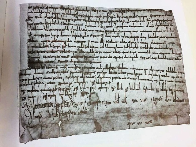 Der sogenannte alemannische Urkundemin...n das Benediktinerkloster St. Gallen.   | Foto: Stiftsbibliothek St. Gallen