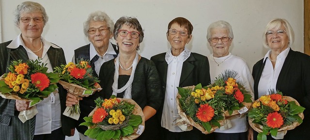 Die geehrten Grndungsmitglieder: Mech...nn, Gerda Obergfll und Gusta Schmidt   | Foto: Sandra Decoux-Kone