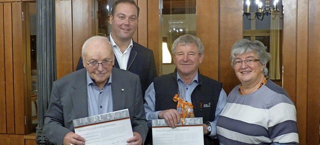 Der Bundestagsabgeordnete Felix Schrei... 25 Jahre Mitgliedschaft in der CDU.    | Foto: Elisabeth Baumeister