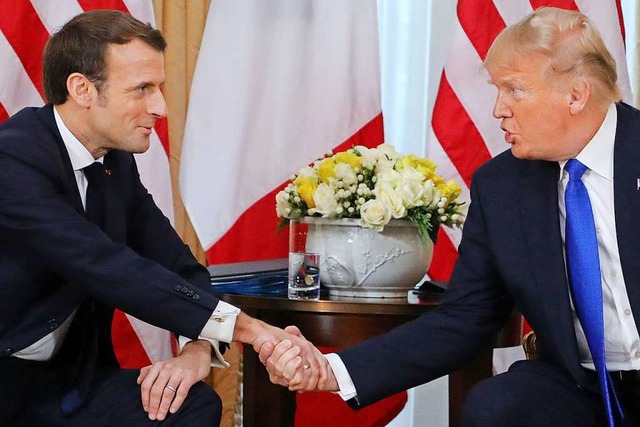 Emmanuel Macron (&#8222;Hirntod&#8220;...rankreich und die USA von dem Bndnis.  | Foto: LUDOVIC MARIN (AFP)