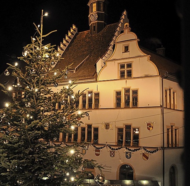 Lichterglanz am Rathaus  | Foto: Rainer Ruther