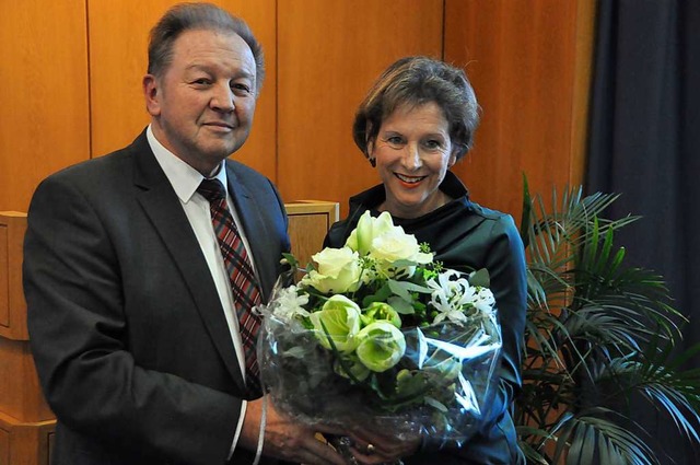 Paul Renz, stellvertretender Vorsitzen...ion Dammann als Erster zur Wiederwahl.  | Foto: Daniel Gramespacher