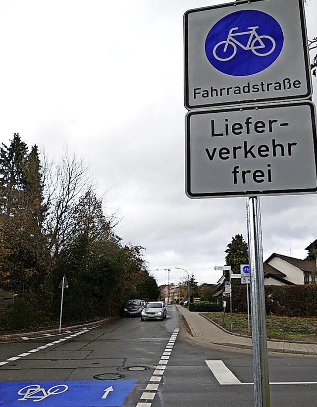 berflssig? Die neue Fahrradstrae in Bad Krozingen  | Foto: Frank Schoch