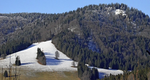 Die Schneefallgrenze verluft derzeit ...ach-Skipiste (Foto) in Menzenschwand.   | Foto: Sebastian Barthmes