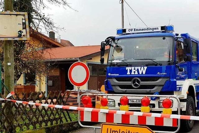 Sasbacher Weinstrae durch einsturzgefhrdetes Haus weiterhin gesperrt