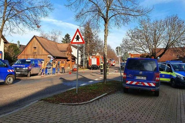 Gasleitung bei Bauarbeiten in Lahr beschdigt – Sperrung der Bundesstrae aufgehoben