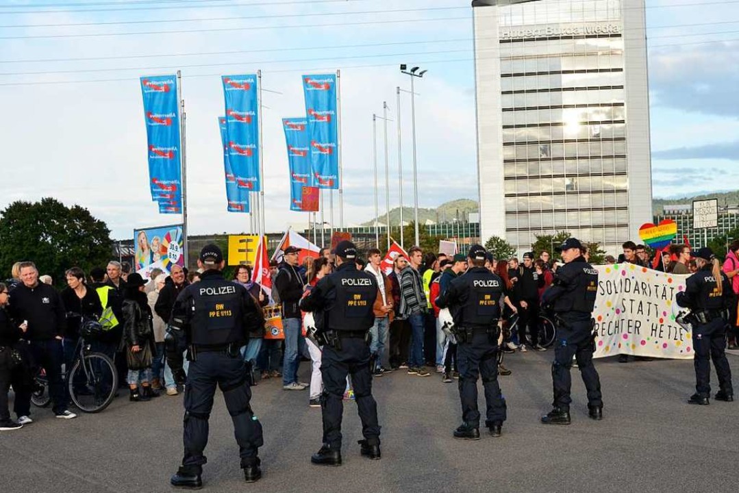Als die AfD im Bundestagswahlkampf 201...e Offenburger Stadteinfahrt<ppp></ppp>  | Foto: Moritz Lehmann