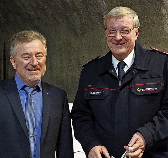 Auf Werner Schmid (rechts) konnte sich Elmar Fuchs stets verlassen.  | Foto: Herbert Frey