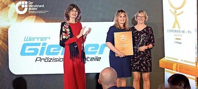 Die Werner Gieler GmbH siegte beim &#8222;Corporate Health Award&#8220;.   | Foto: ZVG