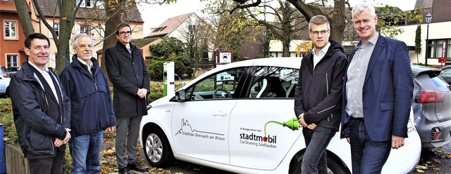 Christoph Mersinger und Gerd Mller vo...ber das gemeinsame Mobilittsprojekt.   | Foto: Laetitia Barnick