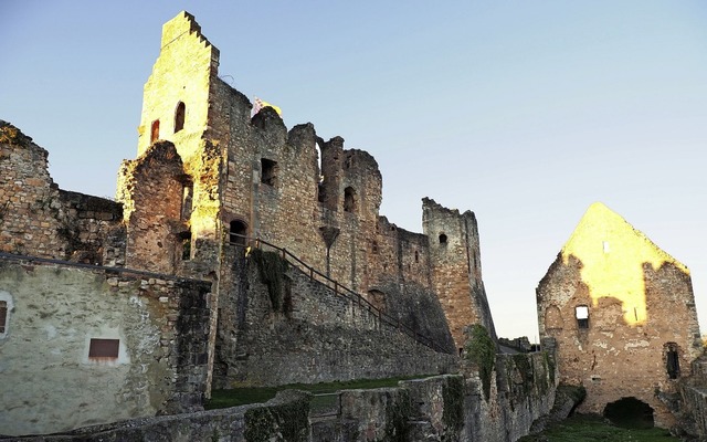 Rolf Brinkmann kennt die Ruine Hochburg in- und auswendig.    | Foto: Michael Haberer